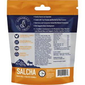 nnamaet Grain-Free Salcha Dog Treats Poulet Formula with Chicken & Duck, 7-oz B