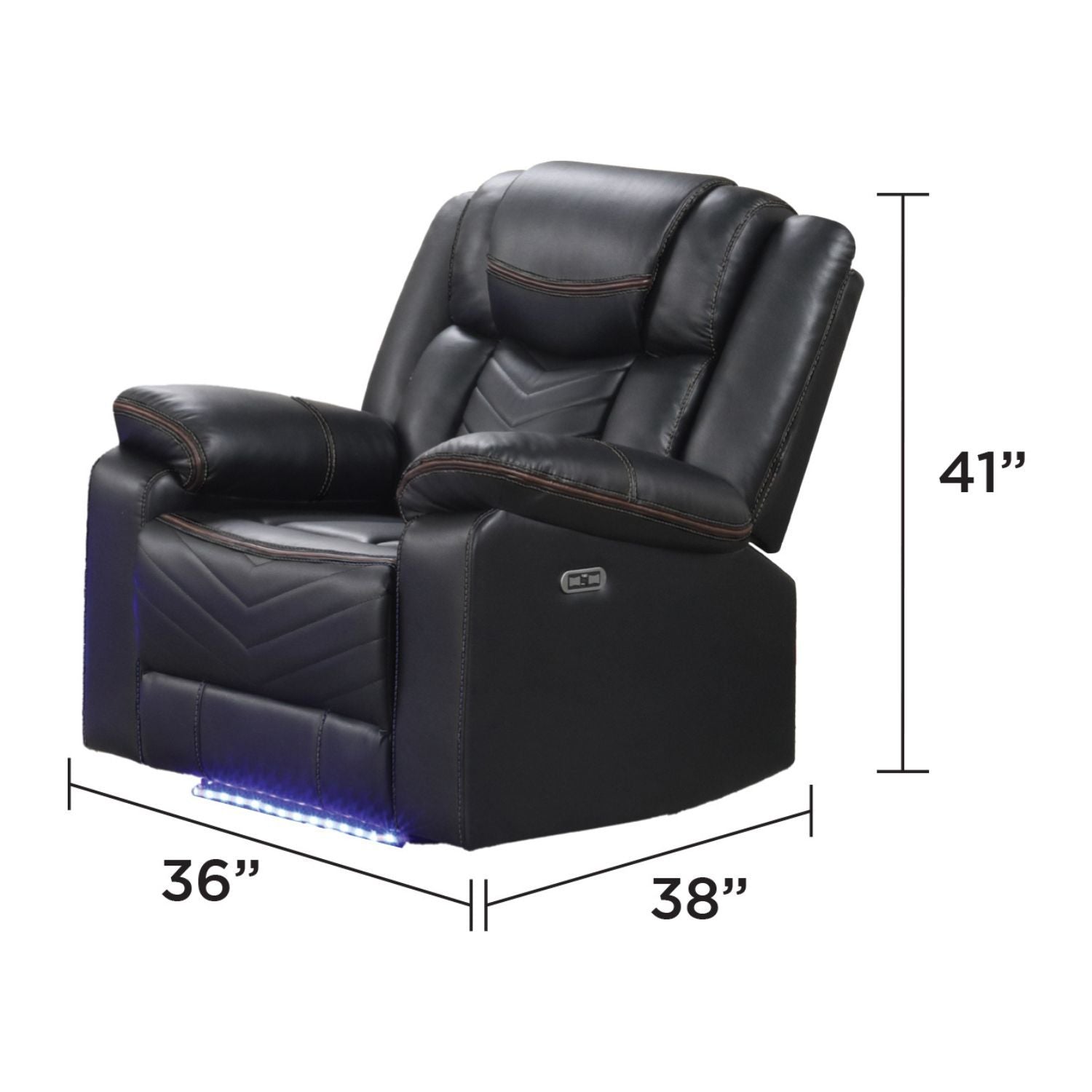 Challenger LED Power Recliner Set