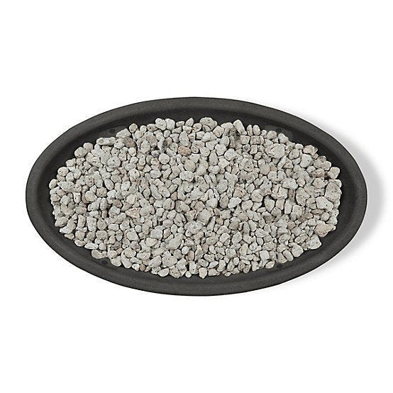 Real Flame 48.25 in. x 28.25 in. Riverside Oval Propane Gas Fire Bowl, Shale