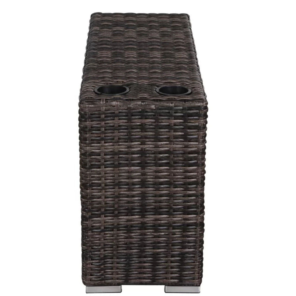 Stylish Rattan Wicker Person Seating Group With Premium Sunbrella Cushions Perfect For Outdoor Entertaining