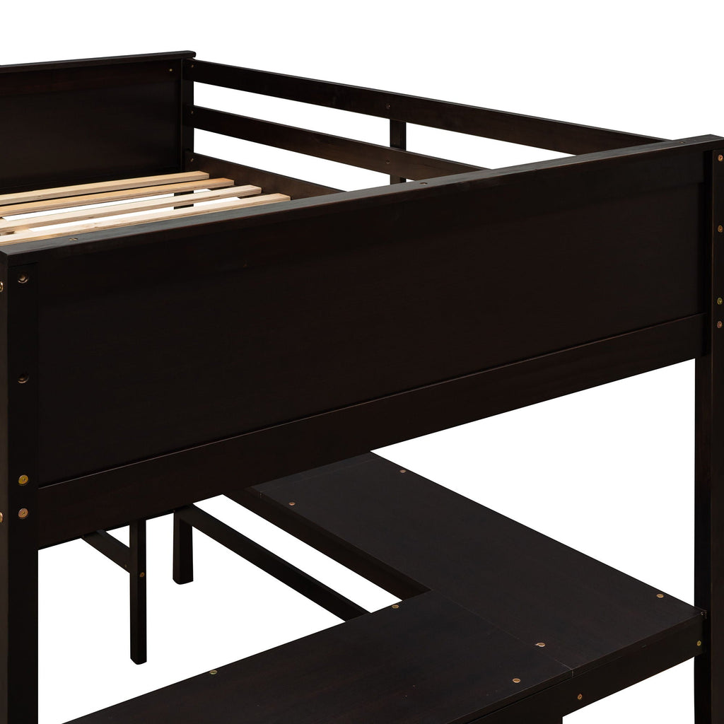 Loft Bed With Shelves With Desk