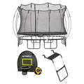 Springfree Outdoor Square 13 Foot Trampoline, Enclosure, Hoop Game, and Ladder