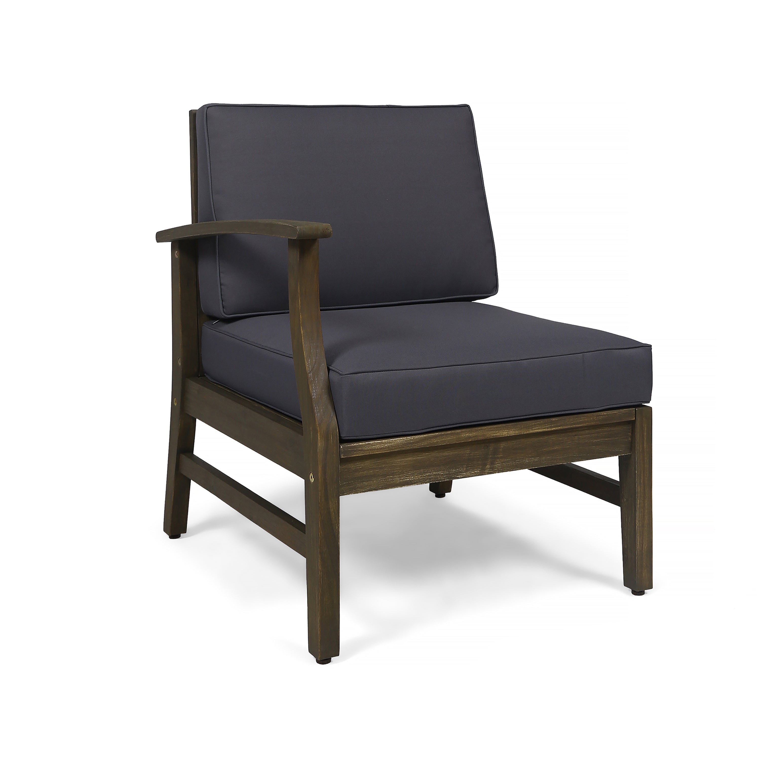 Perla 6-Piece Dark Grey Outdoor Sofa Set