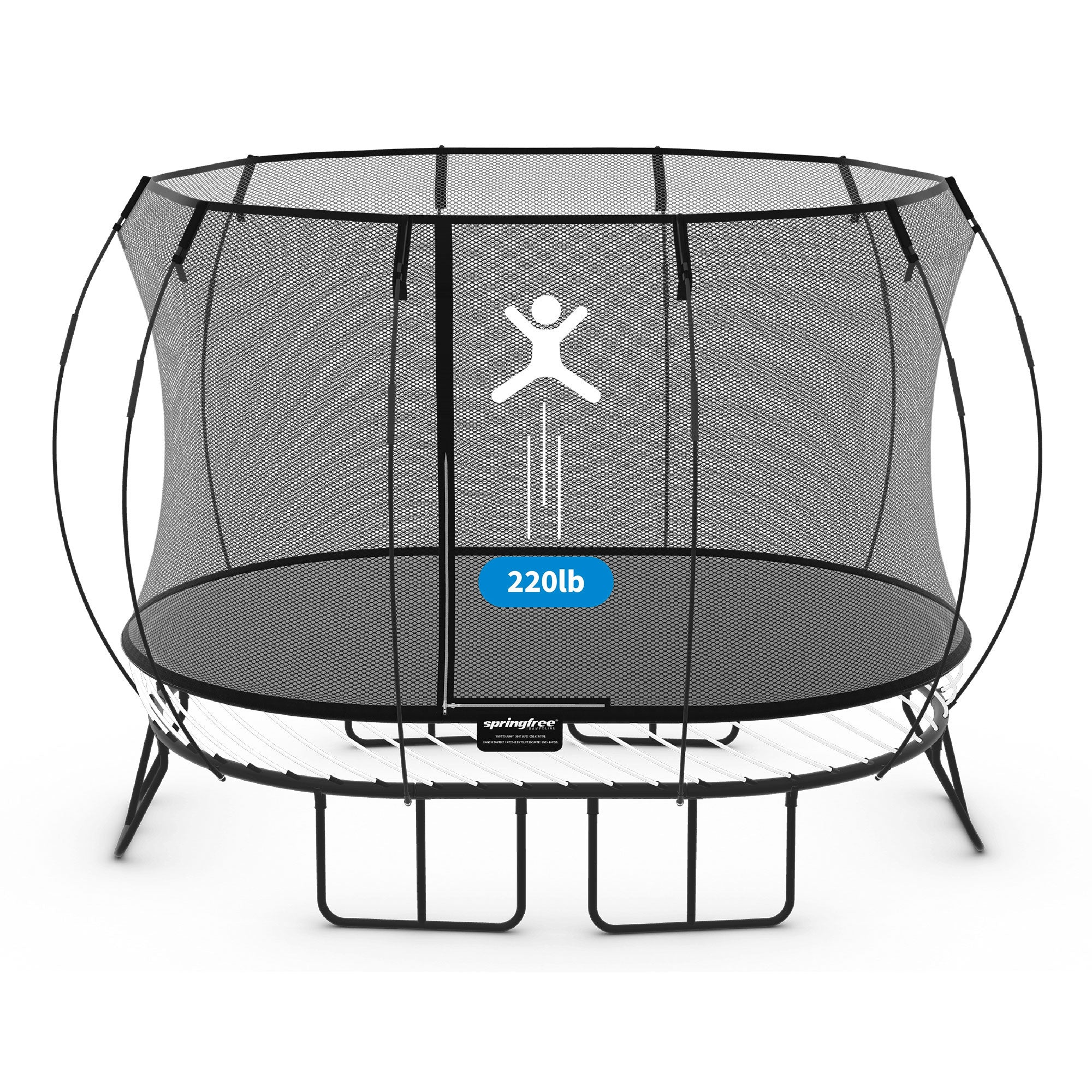 Springfree Trampoline Oval 8 x 13Ft Trampoline & FlexrStep V2 Safety Ladder