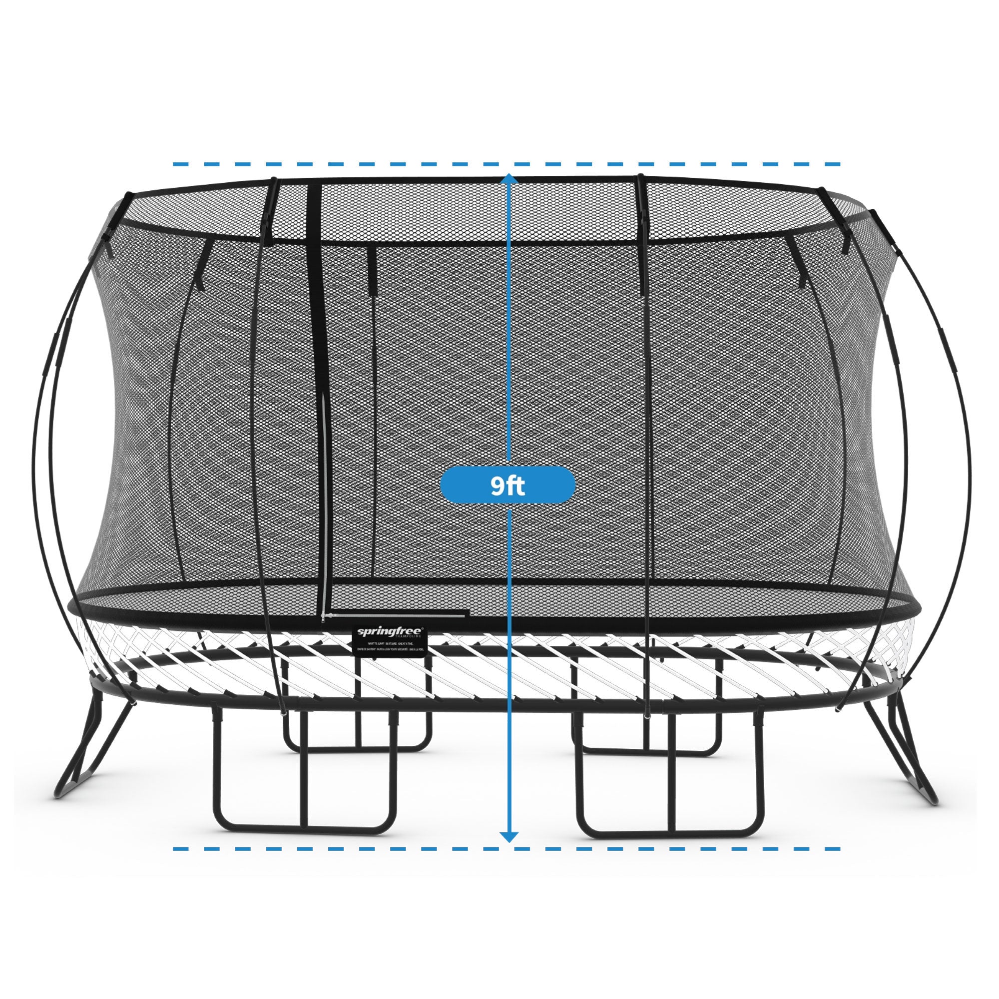 Springfree Trampoline Oval 8 x 13Ft Trampoline & FlexrStep V2 Safety Ladder