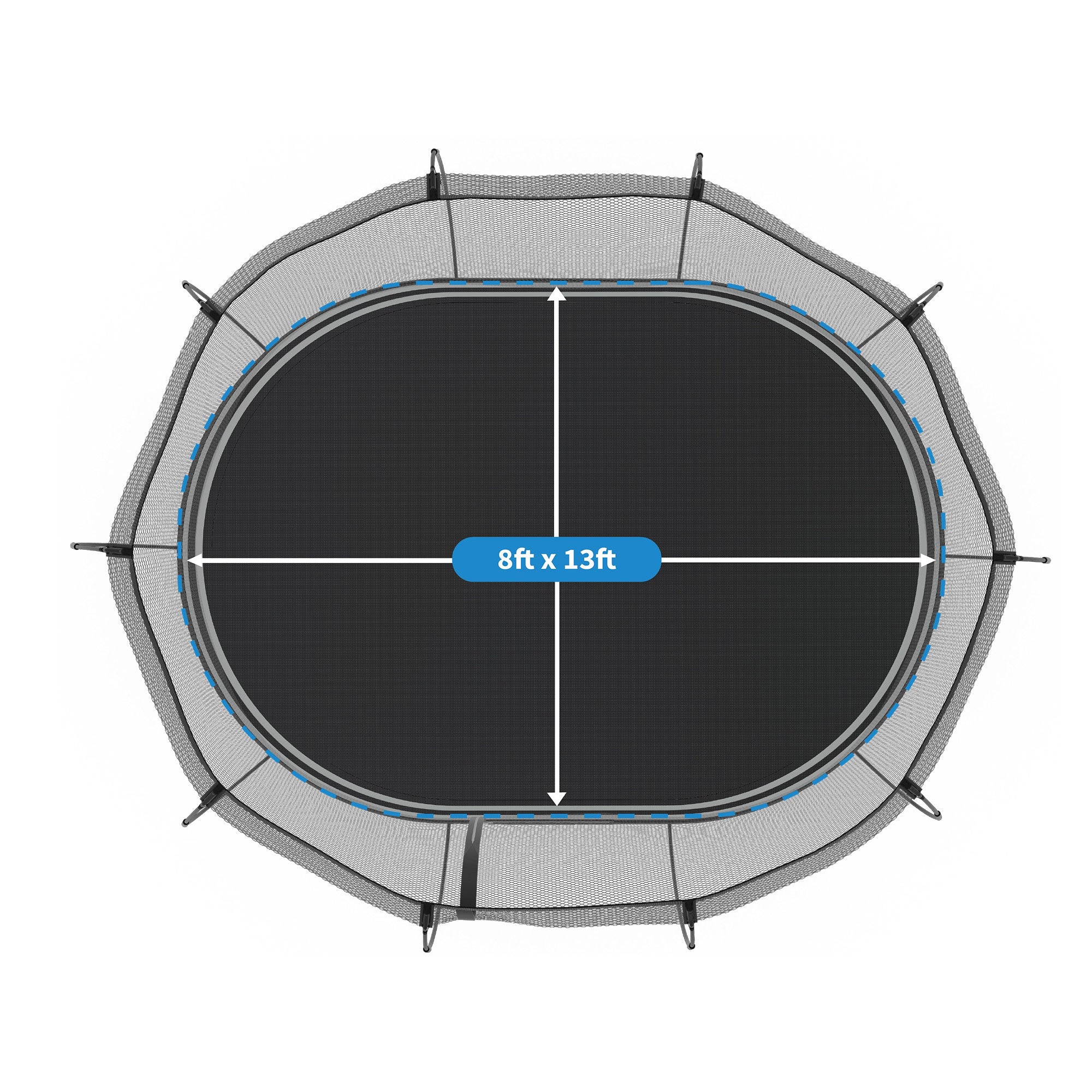 Springfree Trampoline Oval 8 x 13Ft Trampoline & FlexrStep V2 Safety Ladder