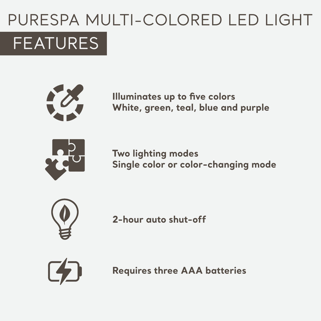 Intex PureSpa Plus Greywood Inflatable Hot Tub Spa with Multi-Colored LED Lights