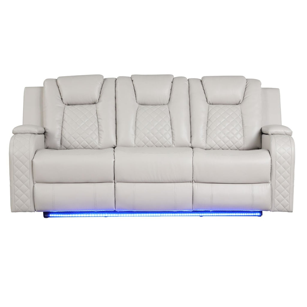 Benz - Power Recliner Set With LED Lighting And USB Charging