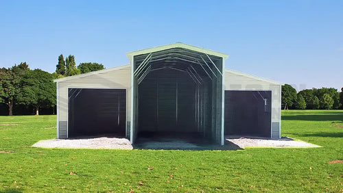 36x30x12 A-Frame Carolina Barn | Metal Barn Prices | Custom steel barn for sale