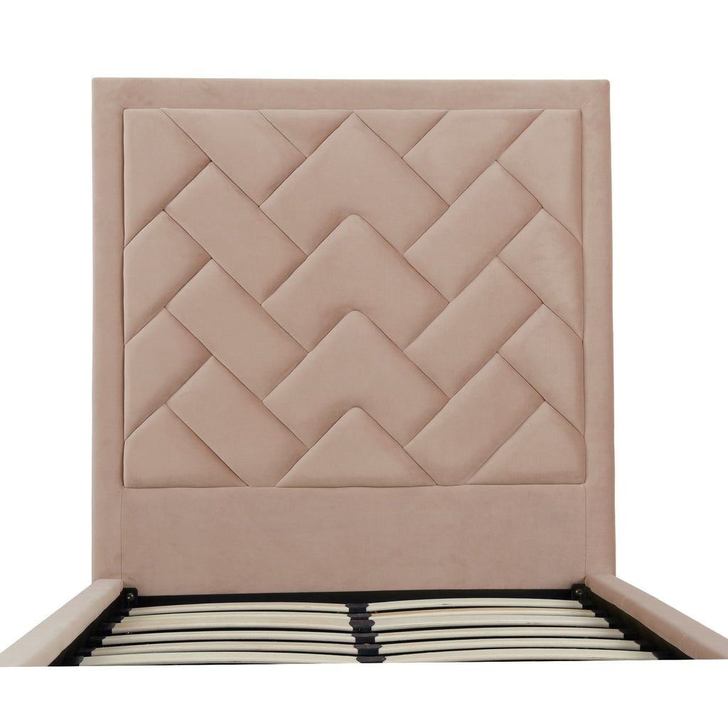 Crosby - Bed With Upholstered Headboard And Slats
