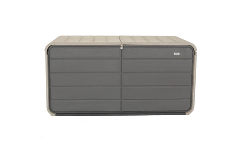 260 Gallon Plastic Deck Box with Lock and Wheels