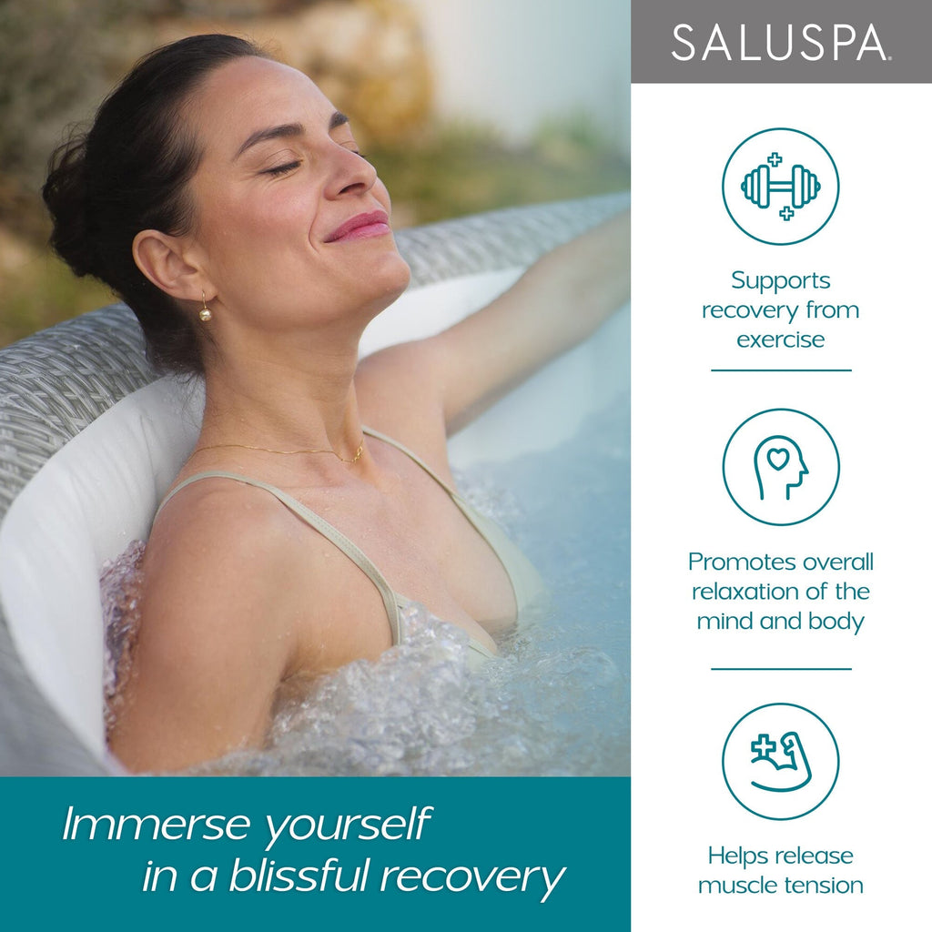 Bestway SaluSpa Rome Smart AirJet Inflatable Hot Tub with EnergySense Cover