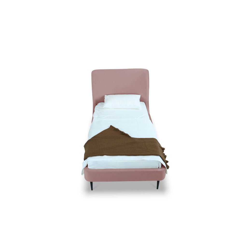 Heather - Upholstered Bed With Curved Headboard
