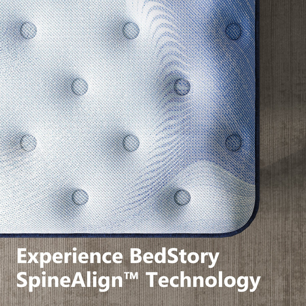Bedstory Spine Align Pro 14" Twin Firm Pressure Relieving Cooling Hybrid Mattress