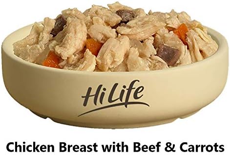 HiLife it's only natural Wet Dog Food - The Luxury Wholesome Hamper with Chicken Breast, Tuna, Salmon, Beef, Vegetables, Multipack of 36 Pouches x 100g