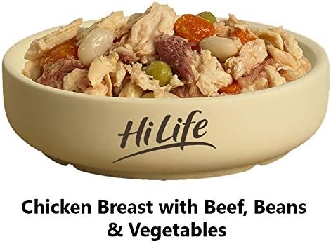 HiLife it's only natural Wet Dog Food - The Luxury Wholesome Hamper with Chicken Breast, Tuna, Salmon, Beef, Vegetables, Multipack of 36 Pouches x 100g