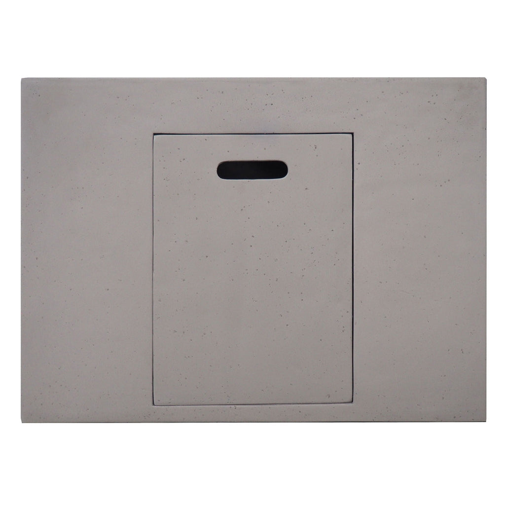 Outdoor Patio Square Gas Burning Concrete Fire Pit 40,000 BTU