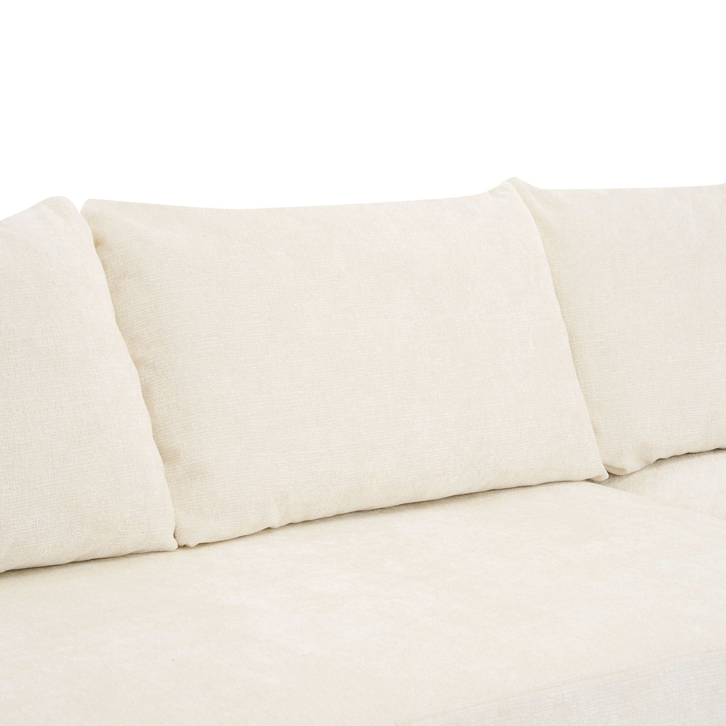 Modular Cloud Sectional Sofa Set, U-Shaped Upholstered Couch With Deep Seat