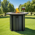 30" Propane Gas Fire Pit Table with Mosaic Ceramic Tabletop