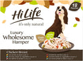 HiLife it's only natural Wet Dog Food - The Luxury Wholesome Hamper with Chicken Breast, Tuna, Salmon, Beef, Vegetables, Multipack of 36 Pouches x 100g