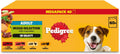 Pedigree Adult Dog Wet Food Pouch Mixed Selection in Gravy, 40x100g
