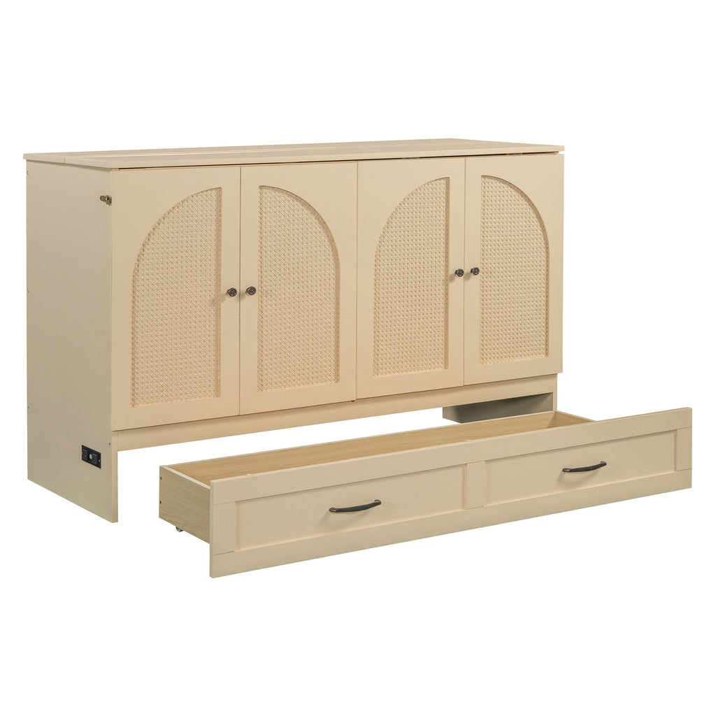 Murphy Bed With Large Drawers
