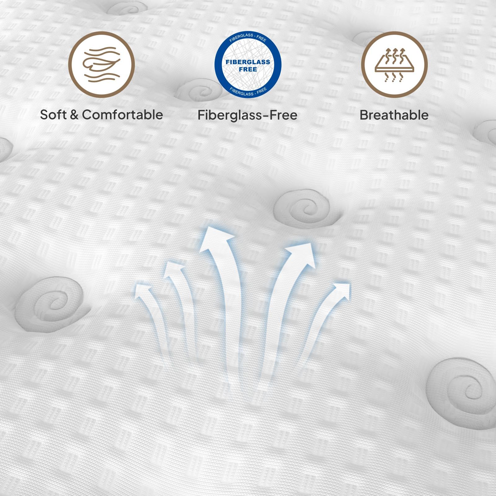 12" Hybrid Mattress With Innersprings & Gel Memory Foam