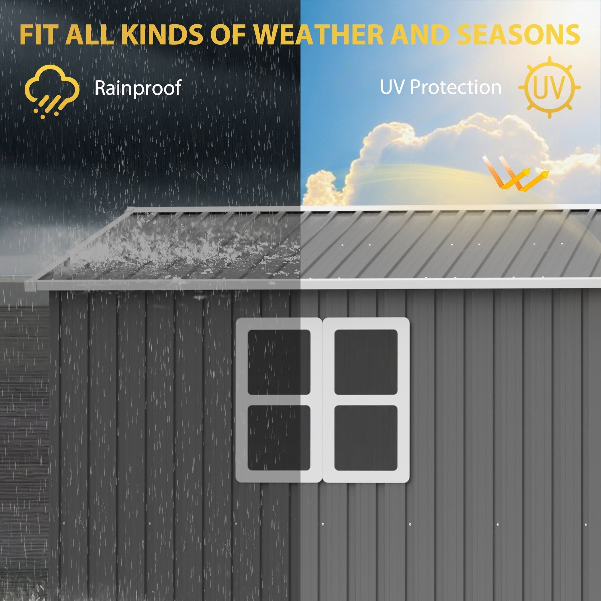 12x10 Ft Outdoor Metal Storage Shed
