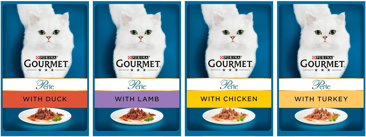 GOURMET Perle Chef's Collection Mini Fillets in Gravy Wet Cat Food 96x85g