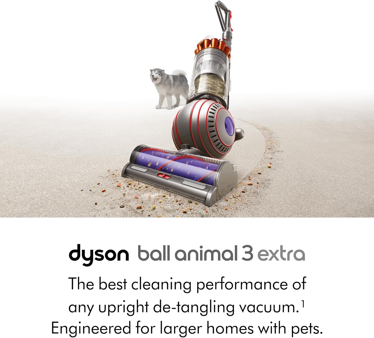Dyson Ball Animal 3 Upright Vacuum, Corded, 290AW, De-tangling Motorbar Cleaner