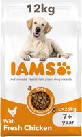 IAMS Senior Large Complete Dry Dog Food Chicken 12kg - With DentalCare System