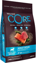 Wellness CORE Ocean 10 kg, Salmon & Tuna – Dry Dog Food for Medium to Large Breeds, Grain-Free, Natural, Hypoallergenic, Protein-Rich, High Fish Content, Supports Healthy Skin & Shiny Coat