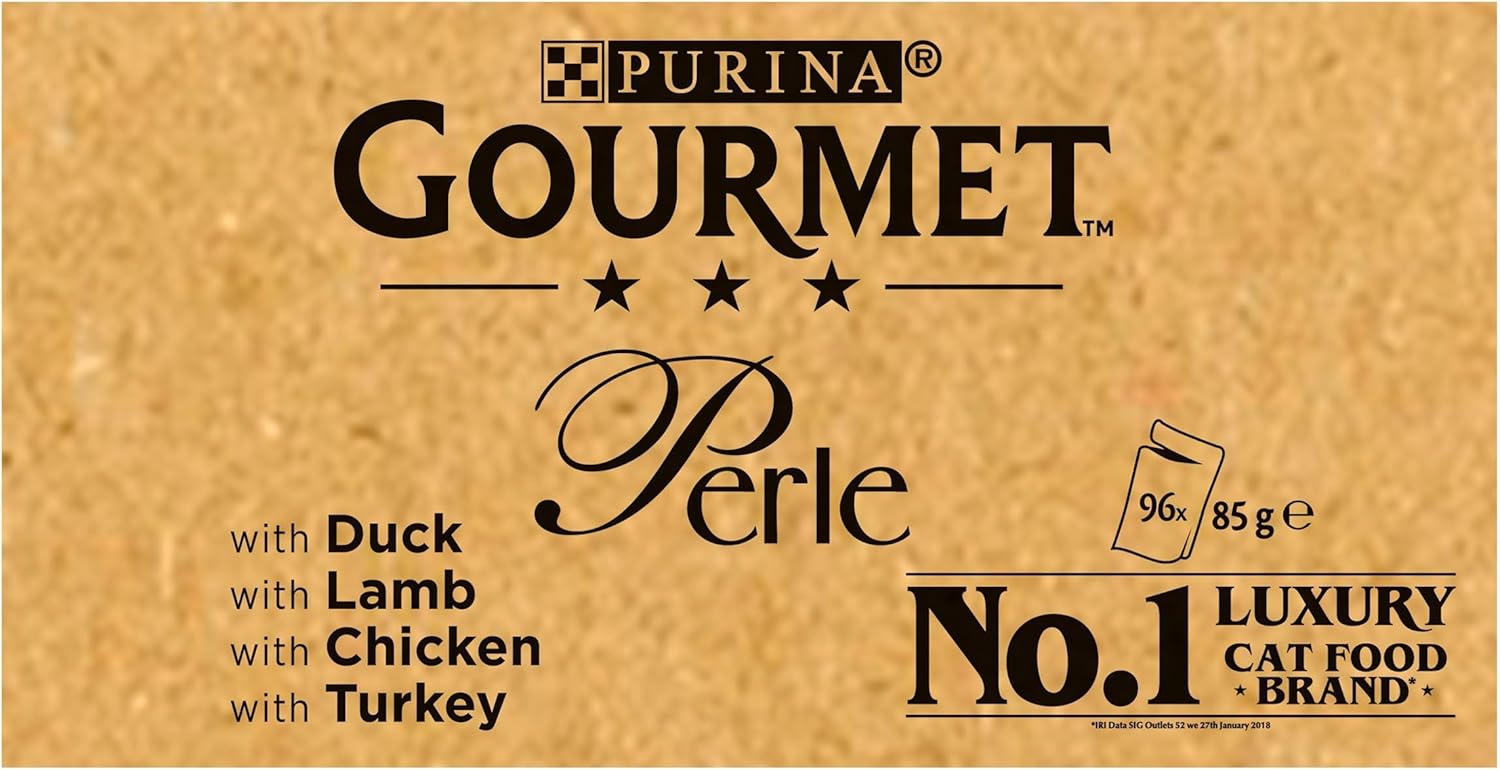 GOURMET Perle Chef's Collection Mini Fillets in Gravy Wet Cat Food 96x85g