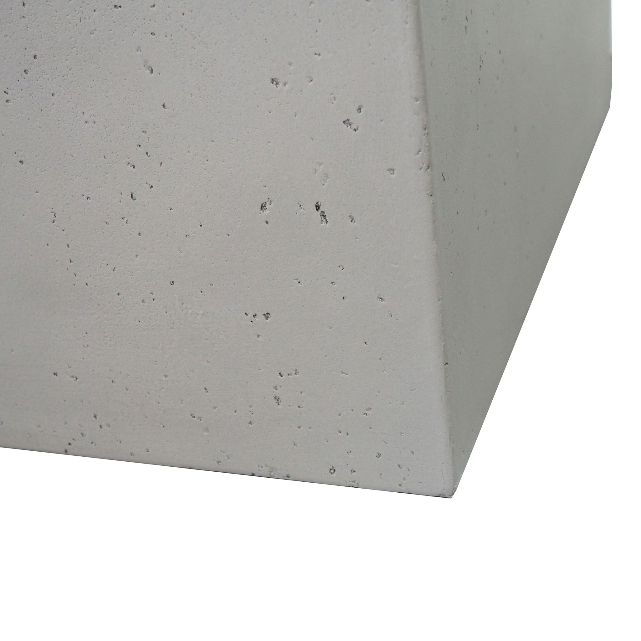 Outdoor Patio Square Gas Burning Concrete Fire Pit 40,000 BTU
