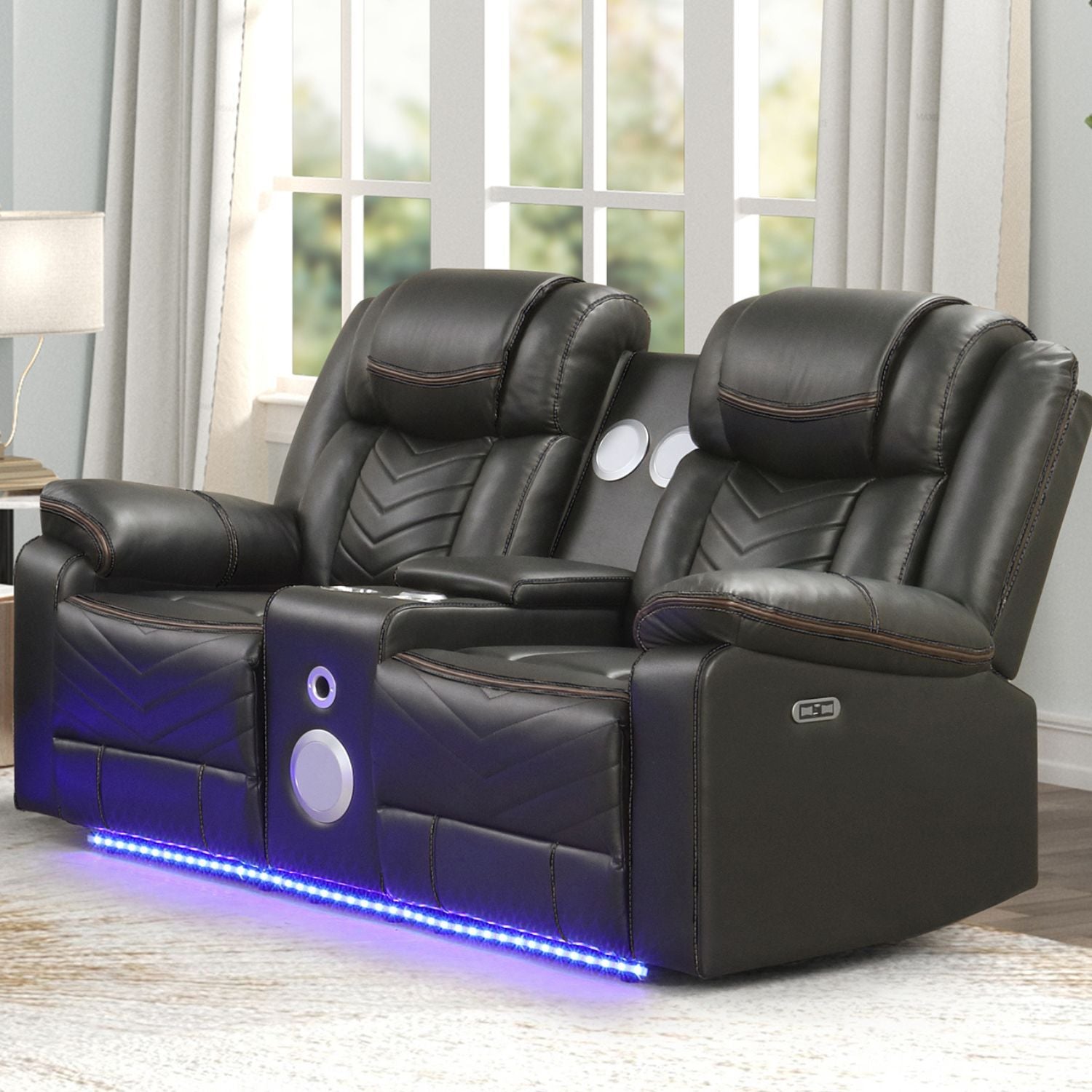 Challenger LED Power Recliner Set
