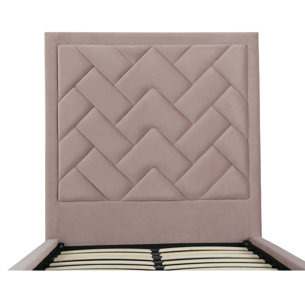 Crosby - Bed With Upholstered Headboard And Slats