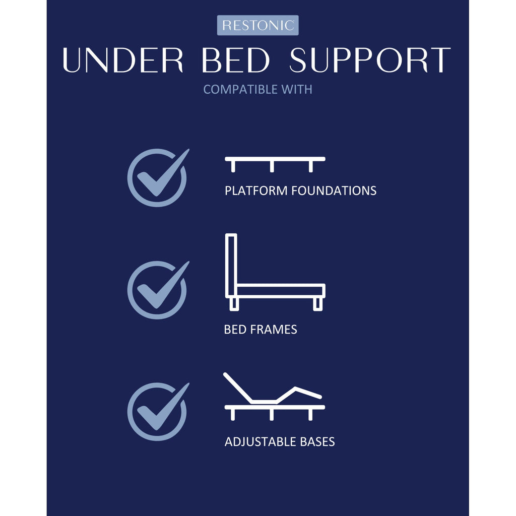 Comfort Care - 10" Hybrid Euro Top Mattress Plush Comfort - Blue / Gray - Twin Extra Long