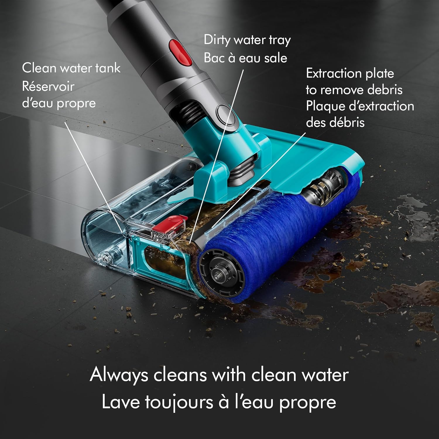 Dyson V15s Detect Submarine Wet Dry Vacuum, Yellow/Nickel
