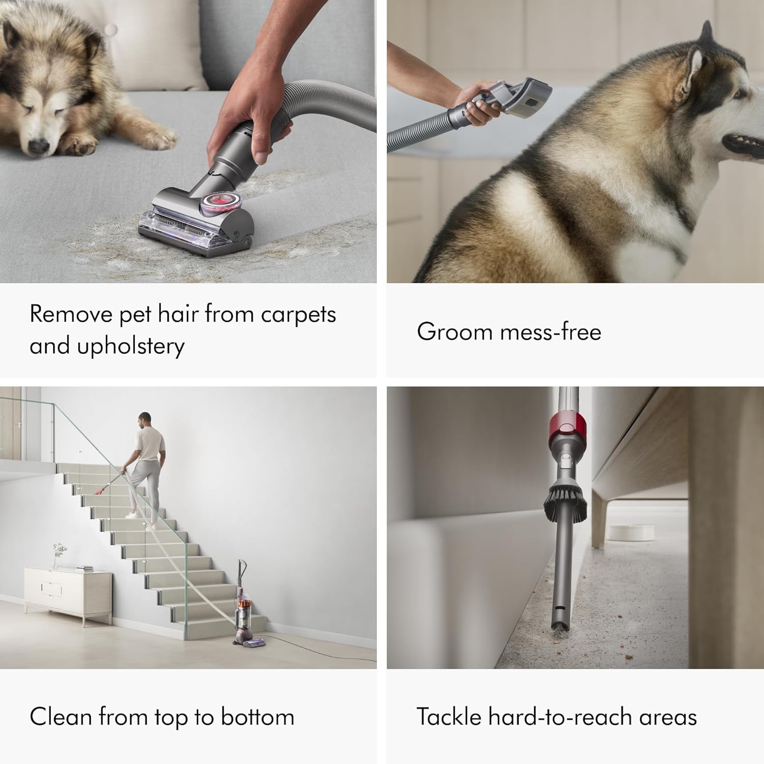 Dyson Ball Animal 3 Extra Upright Vacuum, Corded, 290AW, De-tangling Motorbar Cleaner
