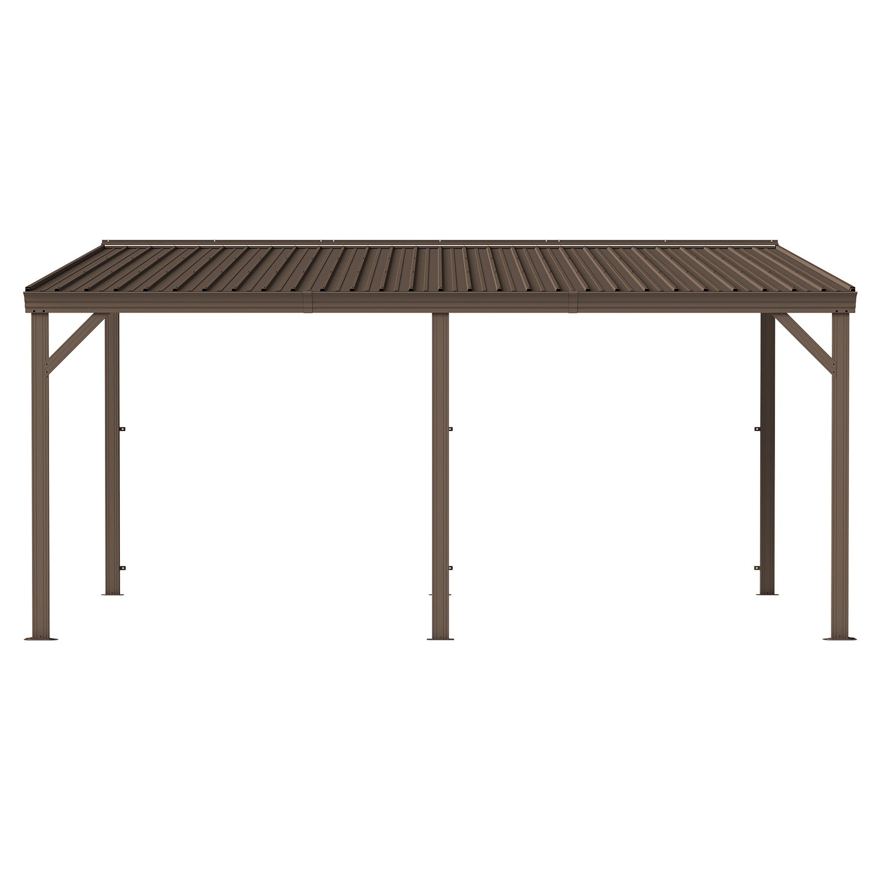 12'x16' Hardtop Lean-To Gazebo with Gutters