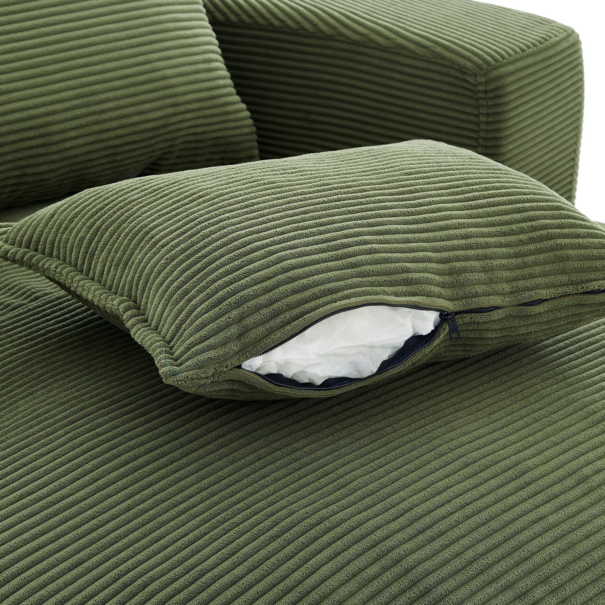 360° Swivel Accent Barrel Chair With Dual Layer Cushion And 3 Removable Pillows