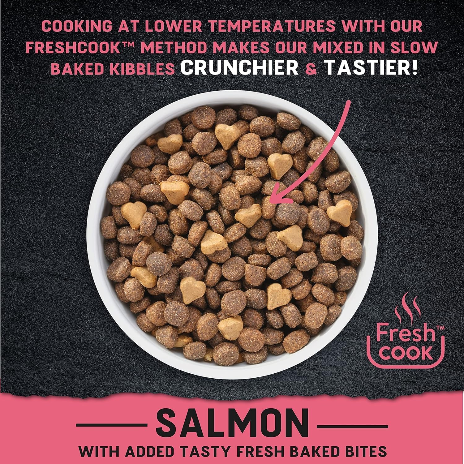 Harringtons Just 6 Complete Grain Free Dry Adult Dog Food Salmon 12kg - With Added Fresh Baked Bites