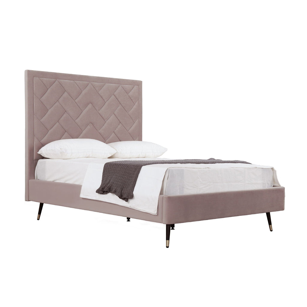 Crosby - Bed With Upholstered Headboard And Slats