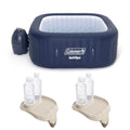 Coleman 4 – Person 114 – Jet Square Inflatable Hot Tub in Blue