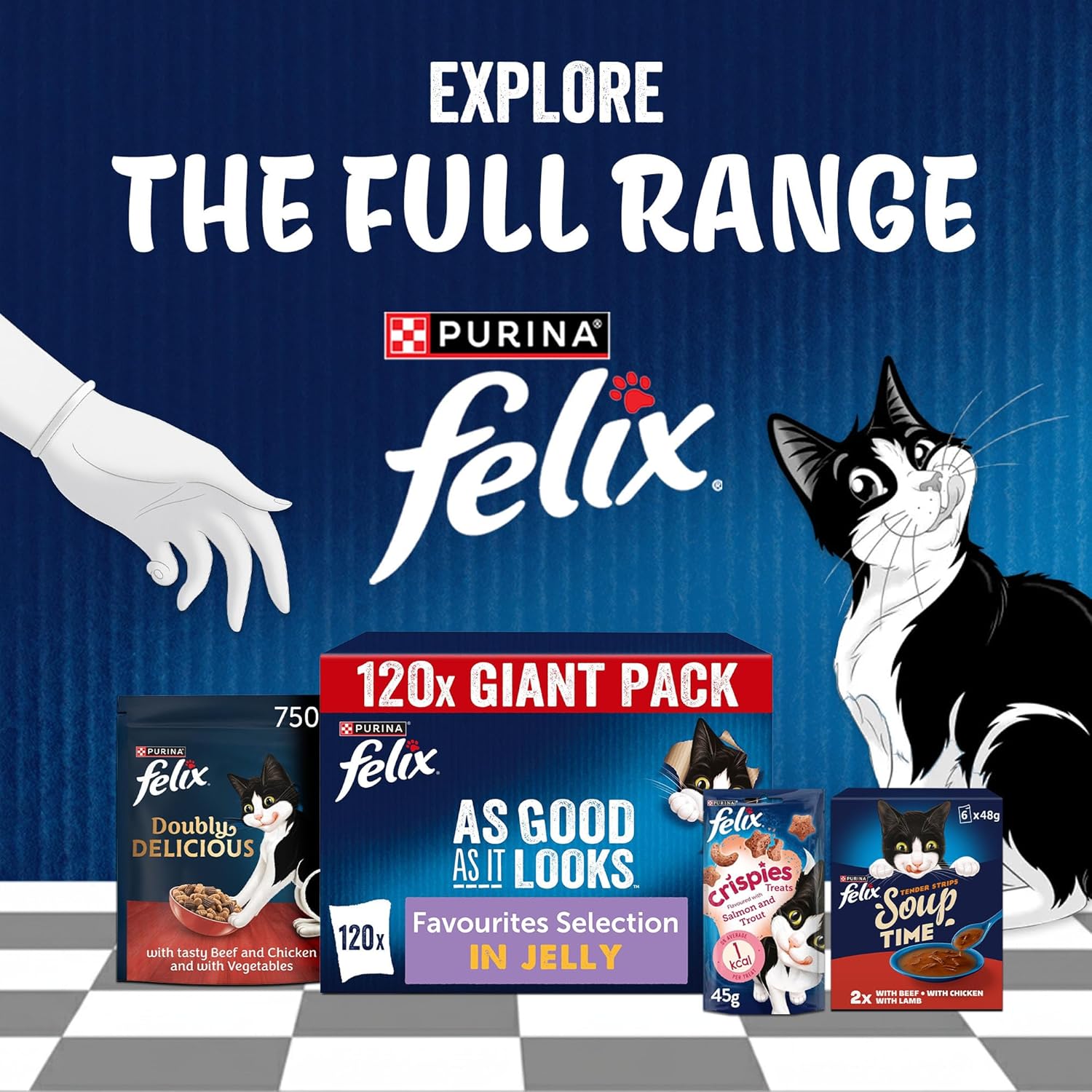 FELIX As Good As it Looks Favourites Selection in Jelly Wet Cat Food 120x85g
