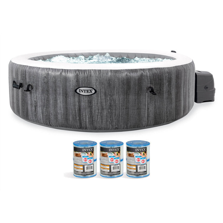 Intex Purespa Deluxe 6 Person Hot Tub with 6 Type S1 Filter Cartridges