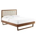 Willow Wood King Platform Bed with Angular Frame by Modway