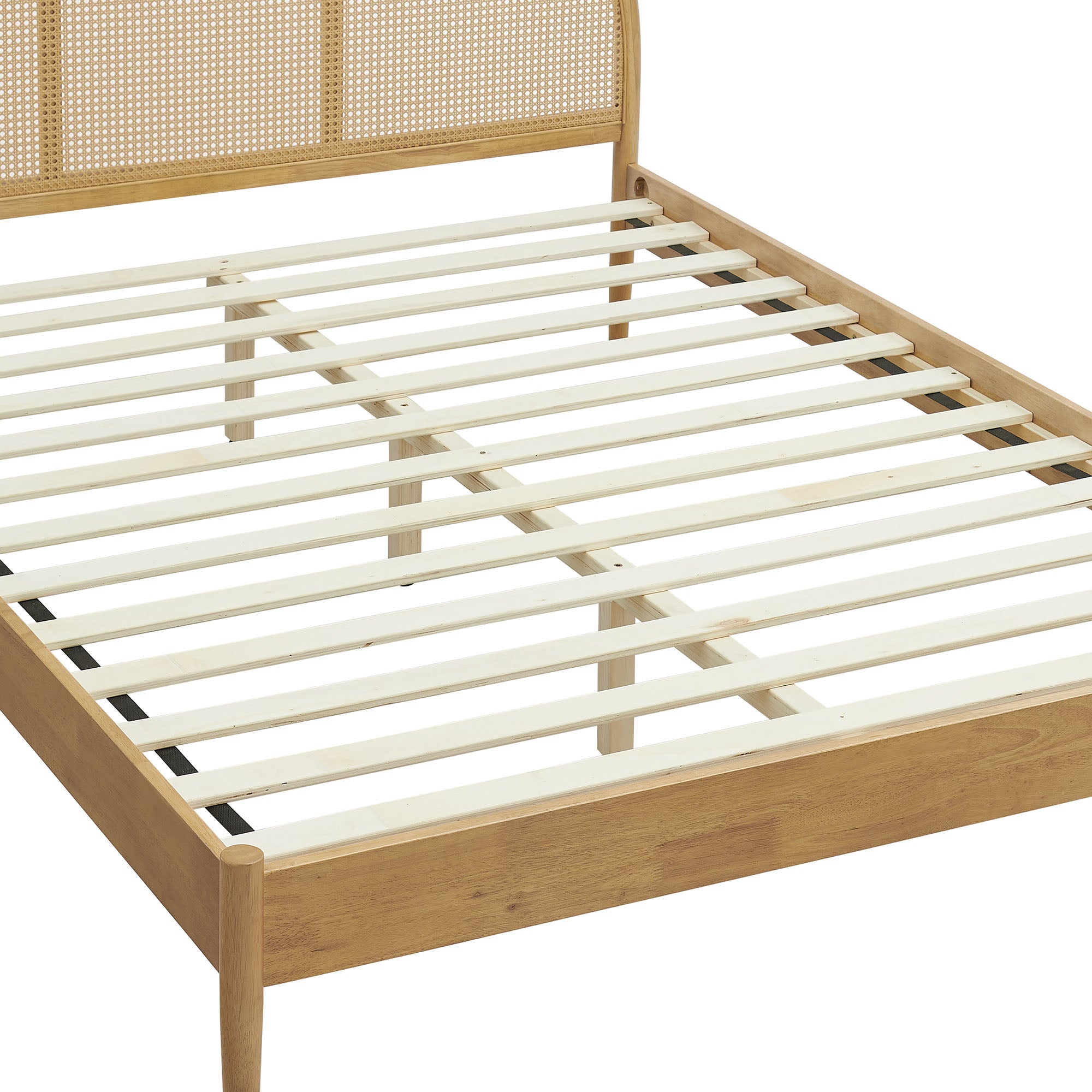 Odette Queen Arched Rattan Cane Platform Bed by Modway