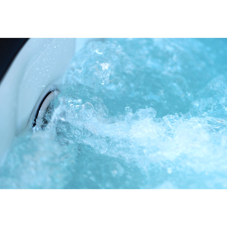 Mspa, Carlton, Muse Series, Self-Inflatable Hot Tub & Spa, Hydromessage Jets & Air Bubble System, Round – 4 Persons