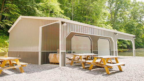 28x41x11 Garage with Lean-to | 28x40 steel buildings for sale near me